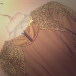 Gianni Bini Lace Detailed Long Sleeve Dress